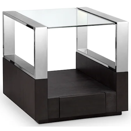 Contemporary Rectangular End Table